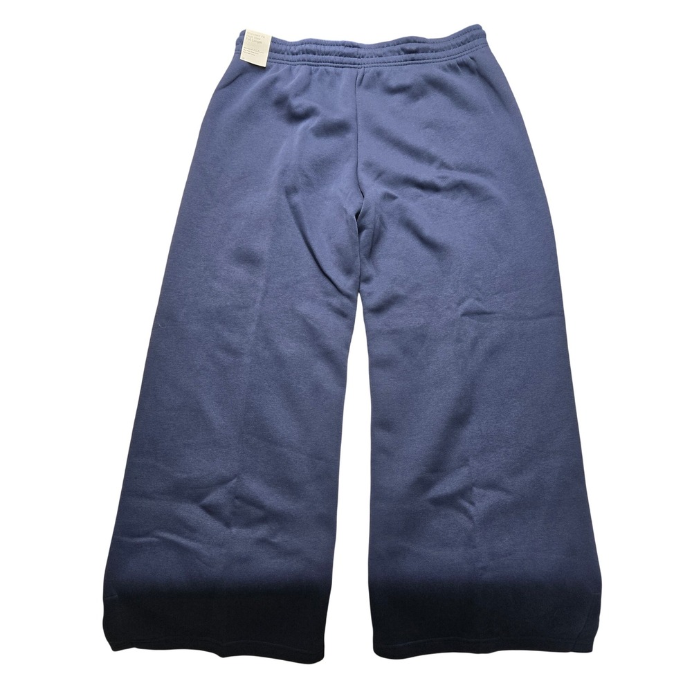 Nike Womens XL Phoenix Fleece Wide Leg Sweatpants Navy Blue High Rise Standard - Picture 3 of 14